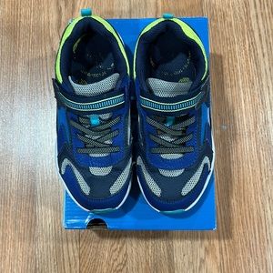 Stride rite lighted cosmic navy shoe